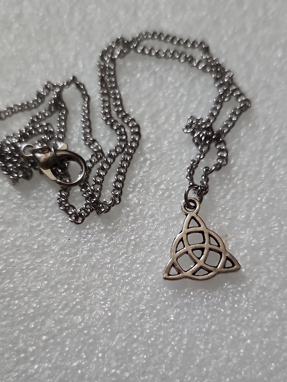 Hand Crafted Silver Celtic Triquetra Necklace